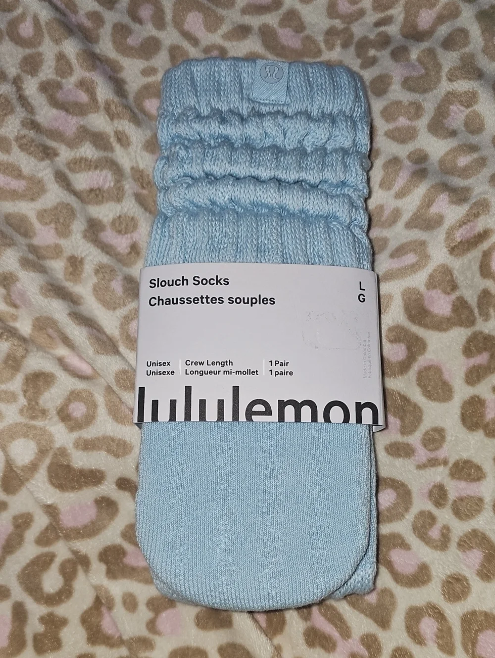 Lululemon Slouch Socks, Nwts FOAM! Size Large! Great To Wear With Leggings!